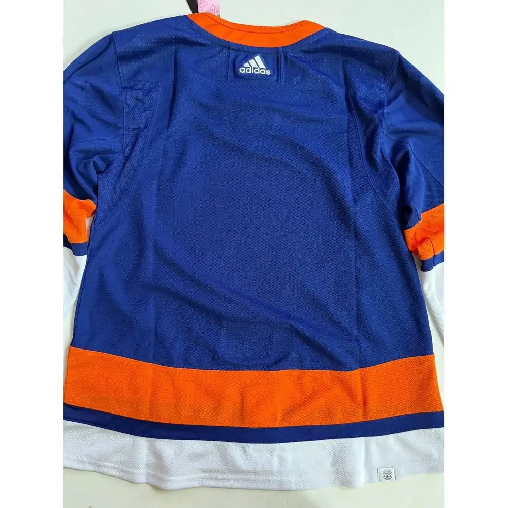 Adidas NHL New York Islanders Authentic Home Royal Hockey Jersey GT5618 Size 52